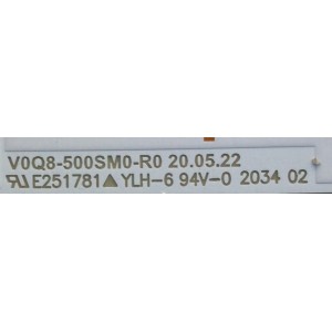KIT DE LED'S PARA TV SAMSUNG ((INCOMPLETO SOLO 16  PIEZAS)) / NUMERO DE PARTE BN96-51978A / 51978A / V0Q8-500SMO-R0 / PANEL CY-TT050HMAV1H / MODELO QN50Q80TAFXZA / NOTA IMPORTANTE:KIT CONSTA DE 20 PIEZAS EN TOTAL